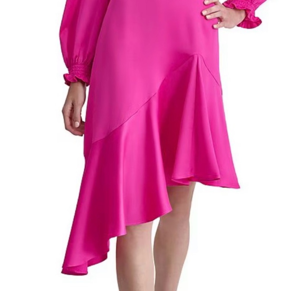 Elegant Red DKNY Women's Dress - Picture 5 of 6